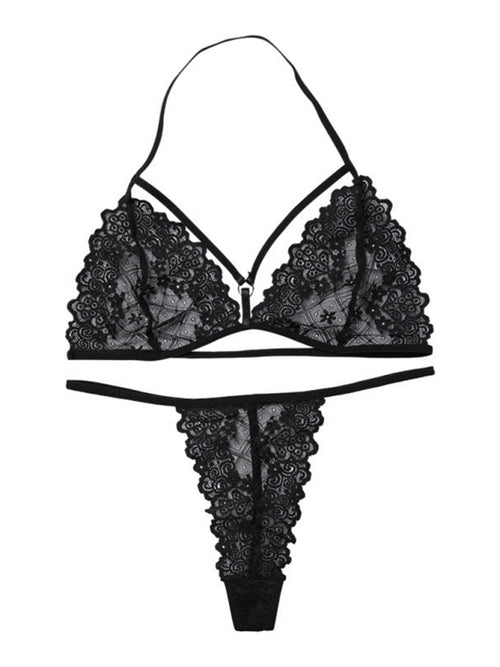 Lace Embrace: Julia's Midnight Set
