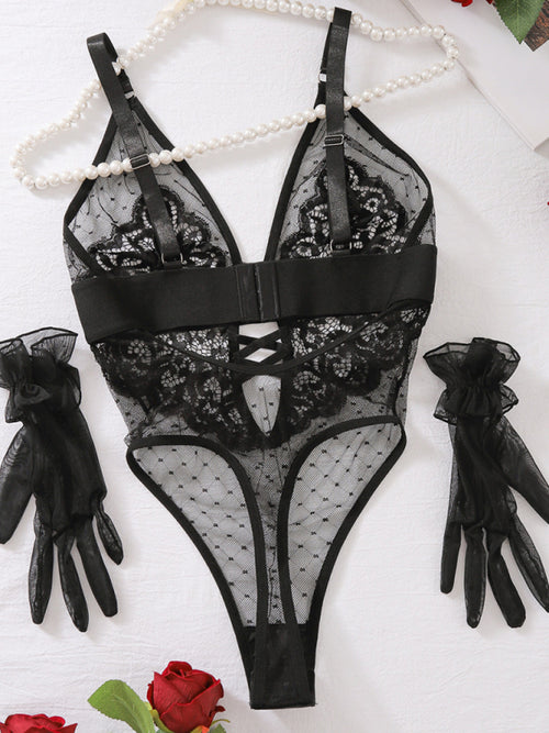 Sophia's Blossoming Midnight Romance Jumpsuit