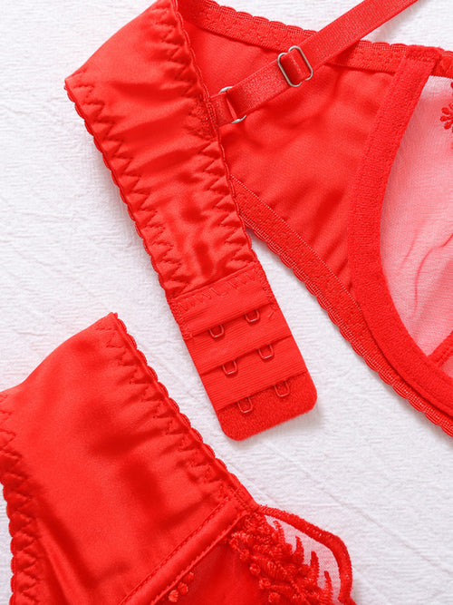 Scarlet Desire Lace Lingerie Set