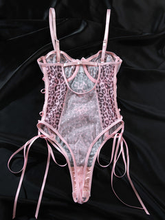 Celeste's Midnight Kiss Leopard Bodysuit