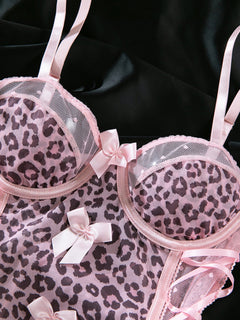 Celeste's Midnight Kiss Leopard Bodysuit