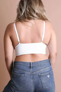 Plus Size Lace Brami – Stretchy Waistband, Elegant & Sexy